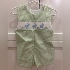 Petit Bebe Bunny Romper - Size 12M - Perfect for Easter!